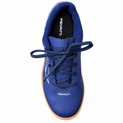 Penalty Kids Indoor Futsal Shoes – Navy/White/Orange
