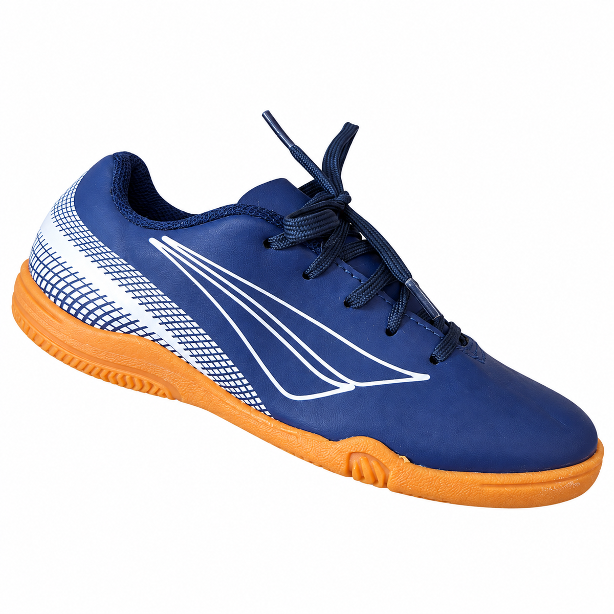 Penalty Kids Indoor Futsal Shoes – Navy/White/Orange
