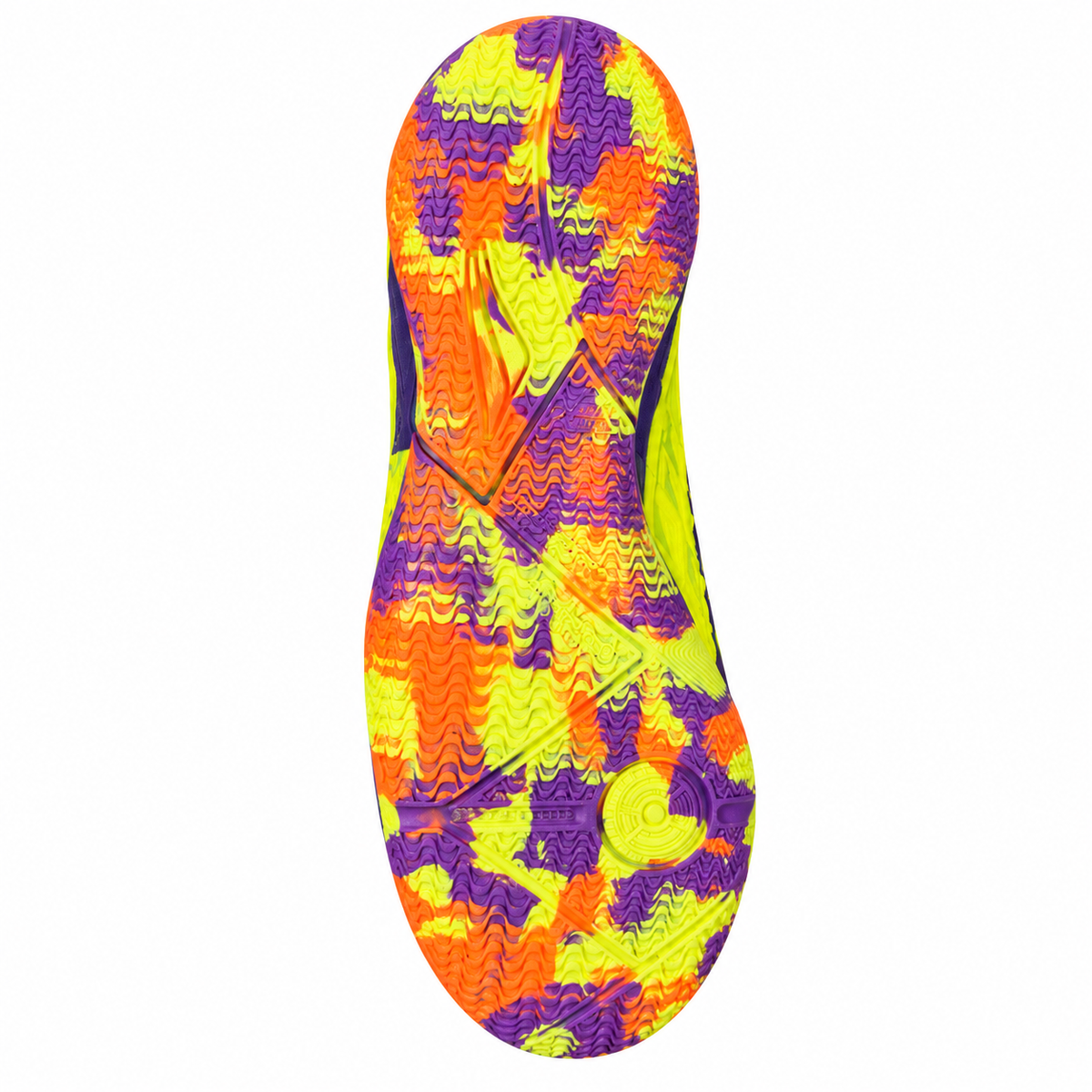 Penalty RX Locker Kids Indoor Futsal Shoes – Purple/Neon Green /Orange