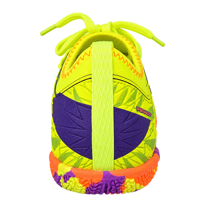 Penalty RX Locker Kids Indoor Futsal Shoes – Purple/Neon Green /Orange