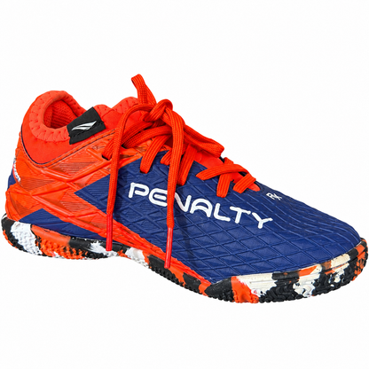 Penalty RX Locker Kids Indoor Futsal Shoes – Navy/Orange