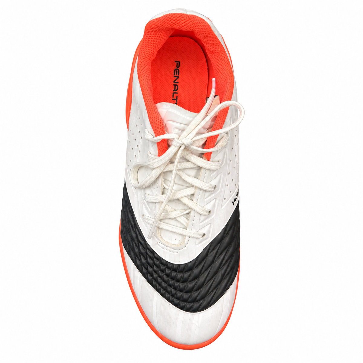 Penalty Max 200 Futsal Shoes – White / Black / Orange