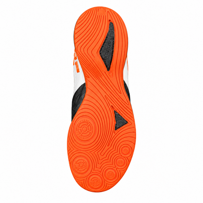 Penalty Max 200 Futsal Shoes – White / Black / Orange