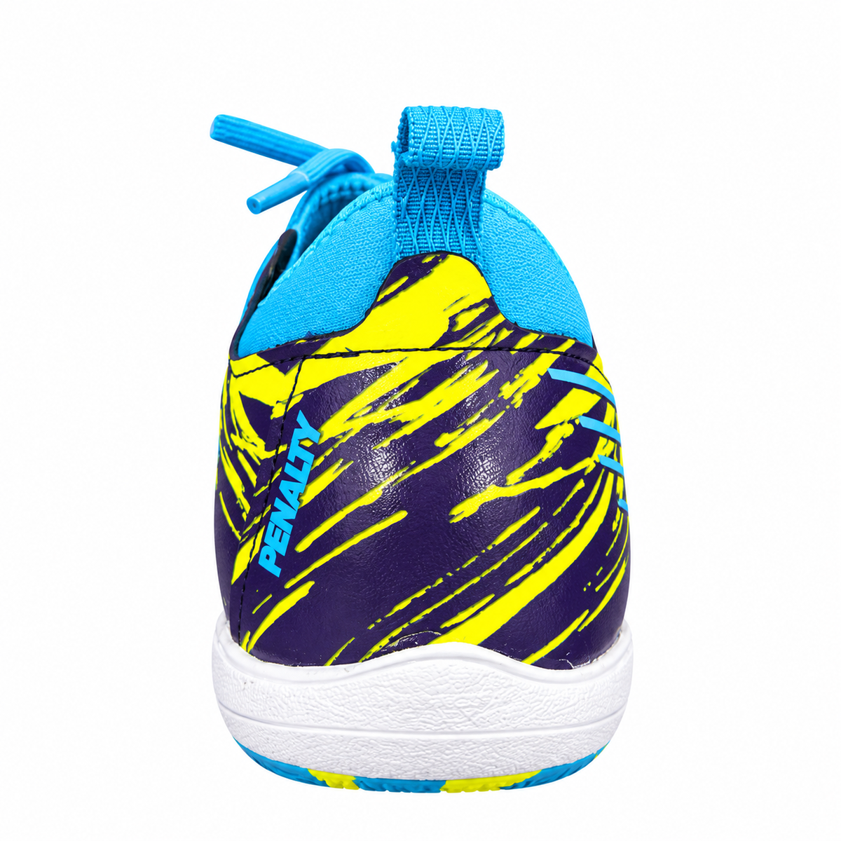 Penalty RX Locker Kids Indoor Futsal Shoes – Purple/Light Blue/Neon Green